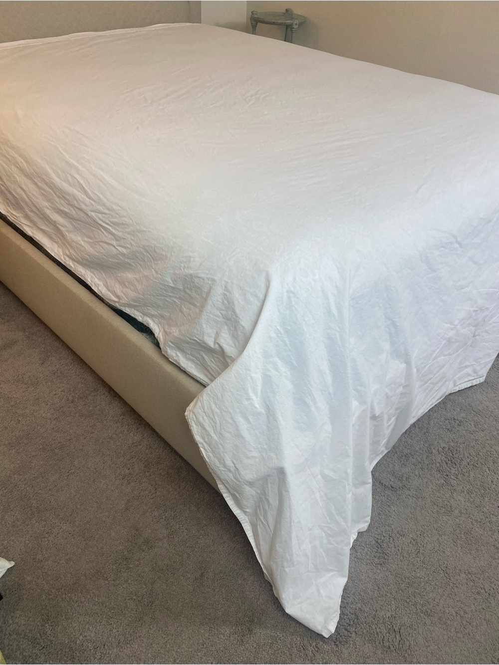 Threshold White Flat Sheet Modern Queen